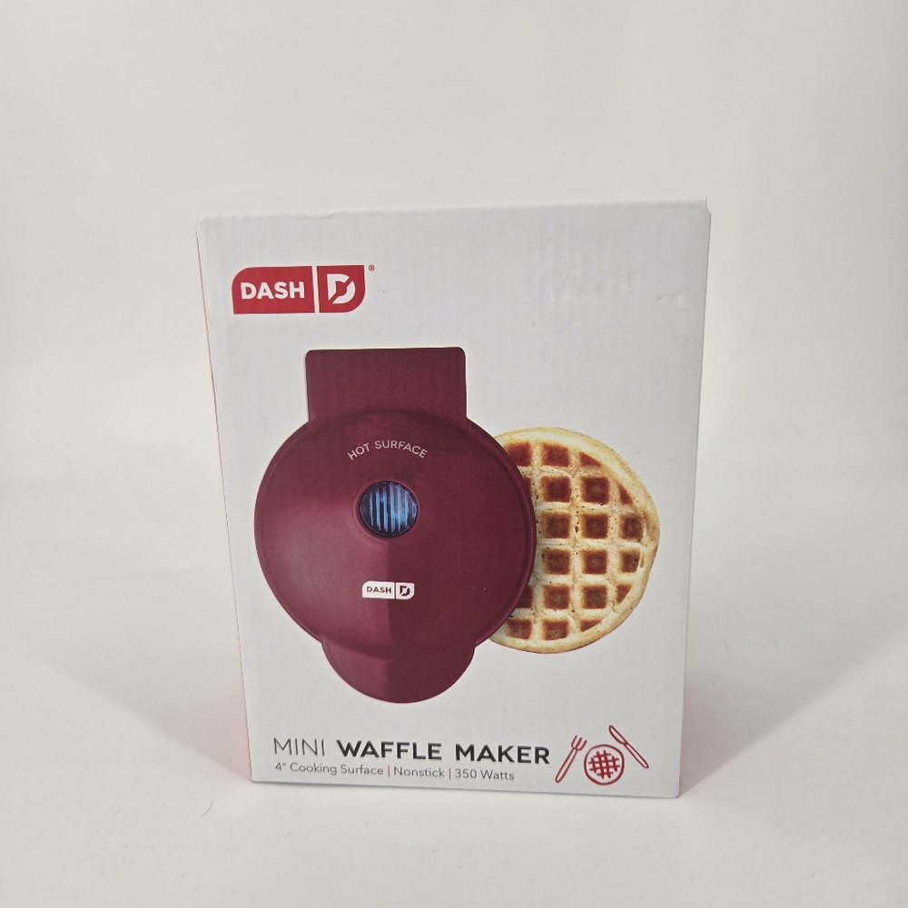 Dash Red Mini Waffle Maker NEW